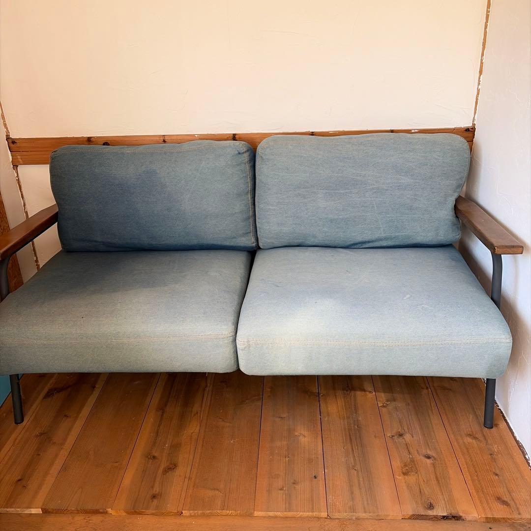 2.5人掛けソファ デニム