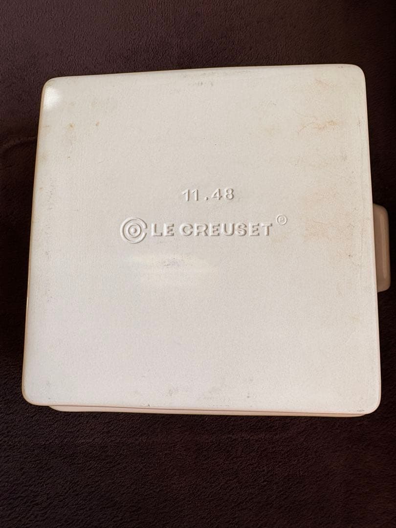 LE CREUSET ベージュ スクエアキャセロール皿 11.43