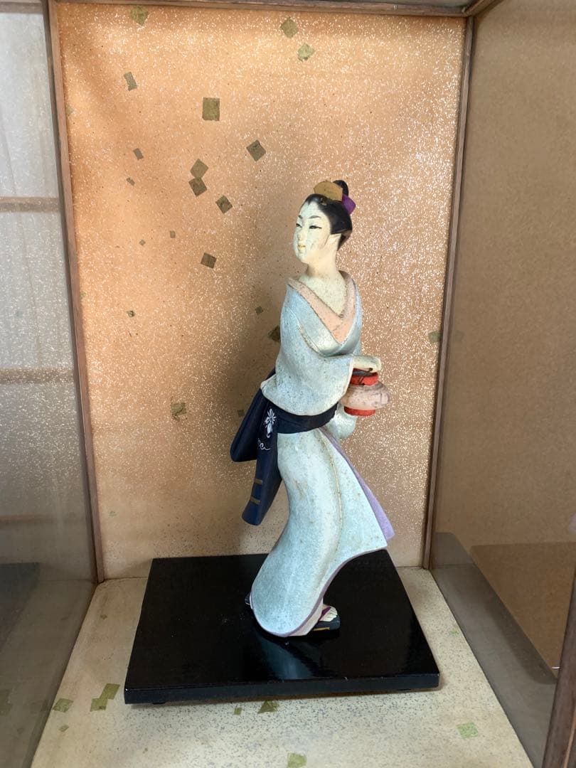 昭和レトロ　博多人形　日本人形　和風人形　陶器　着物人形　アンティーク　汚れあり
