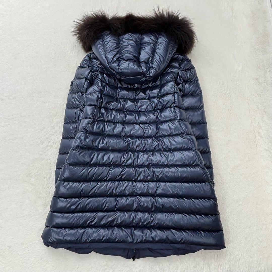 極美品✨タトラス　ダウン　イセラ　ネイビー　ファー　リバーシブル　ロング　近年