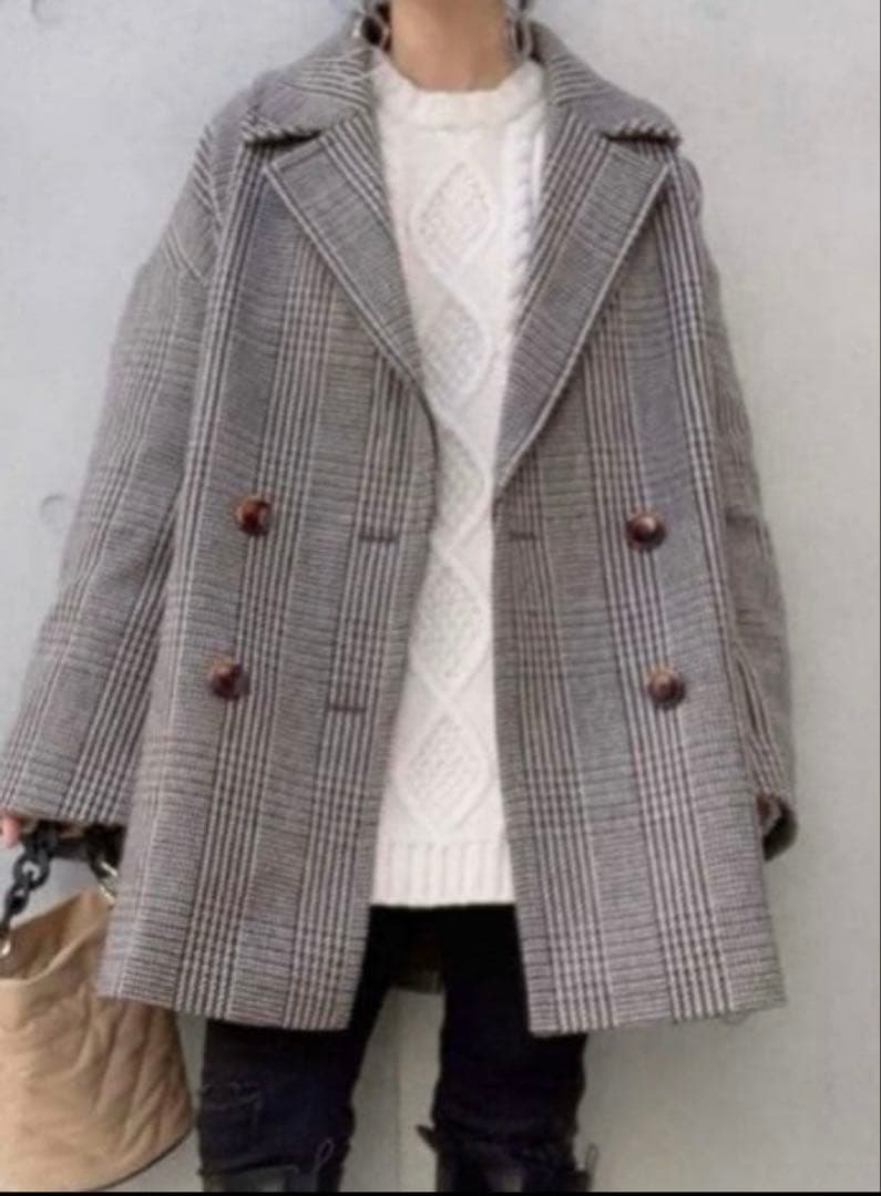 ジャーナルスタンダードレリューム　オーバーサイズチェックコート