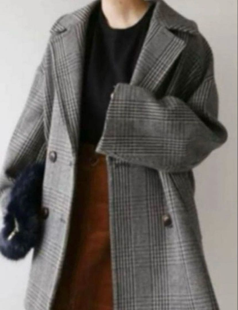 ジャーナルスタンダードレリューム　オーバーサイズチェックコート