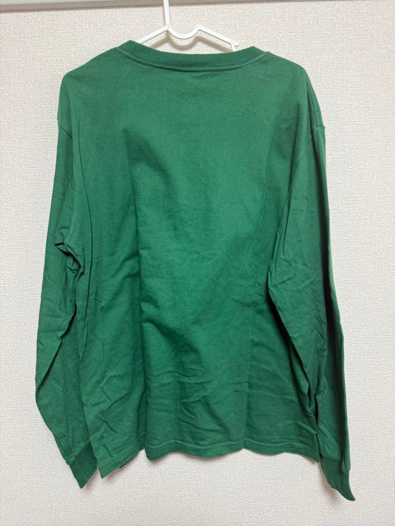 Supreme ロンT ボックスロゴ グリーン