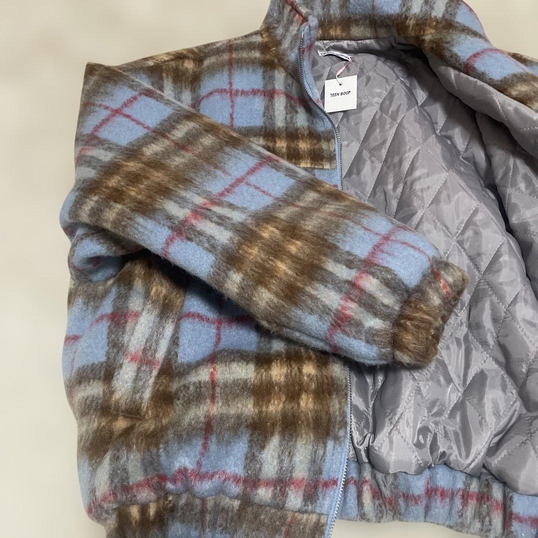 TEEN BOOP シャギーブルゾン ブルー