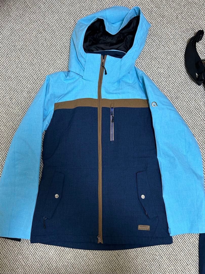 最終値下げ！レディース　スキー・スノボー　ウェアー　上下セット　Ｌ　紺色／水色