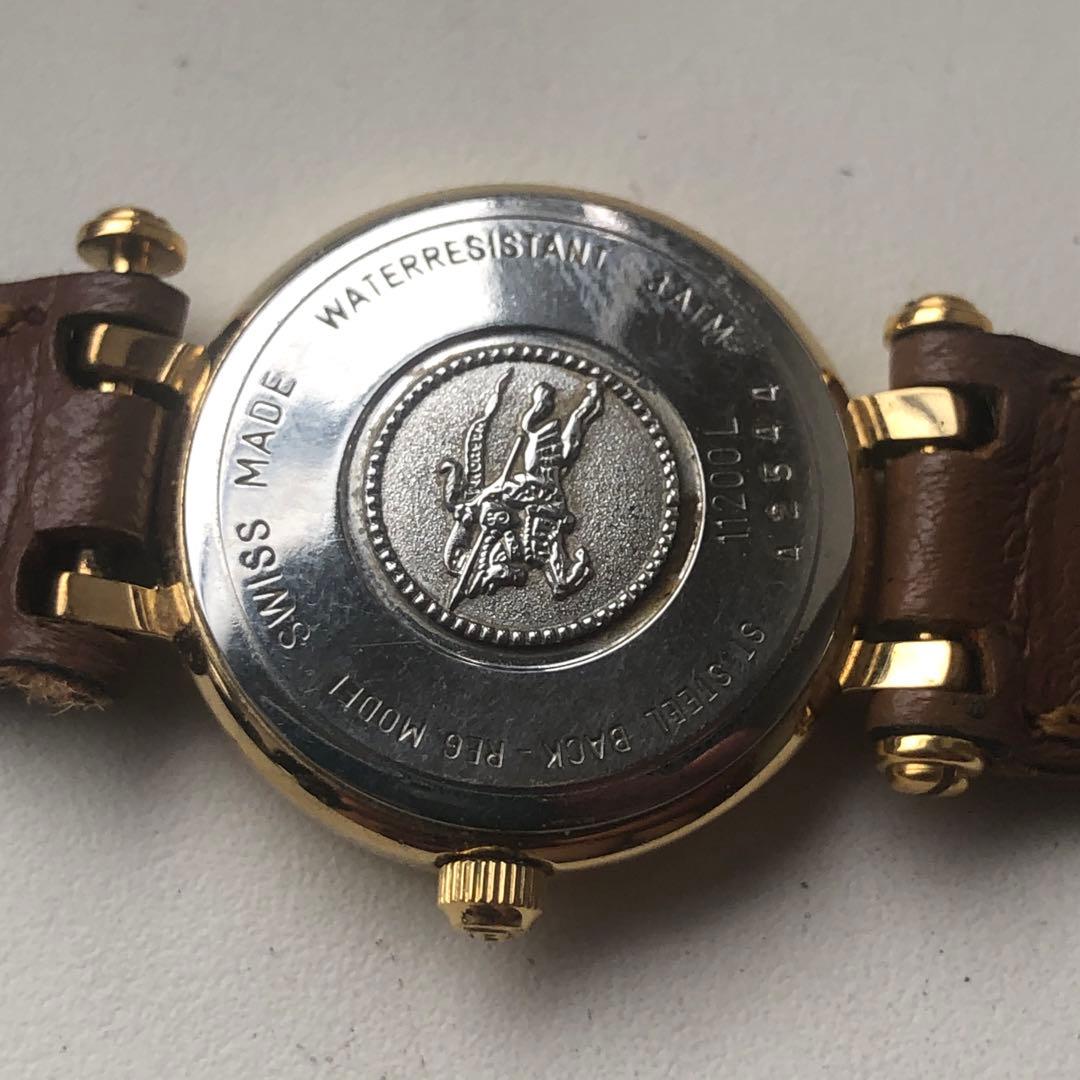 Burberry バーバリー レザーベルト 腕時計 ノバチェック柄　電池新品