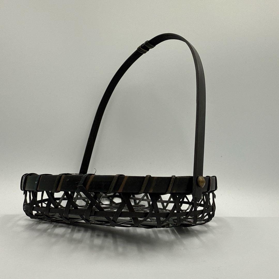 染め竹風カゴ　30個セットまとめ売り