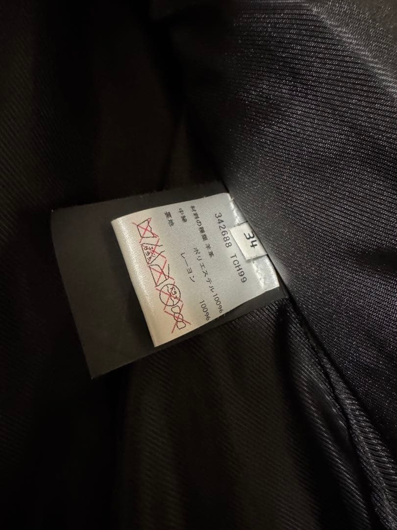 BALENCIAGA ブラック レザー ライダースジャケット
