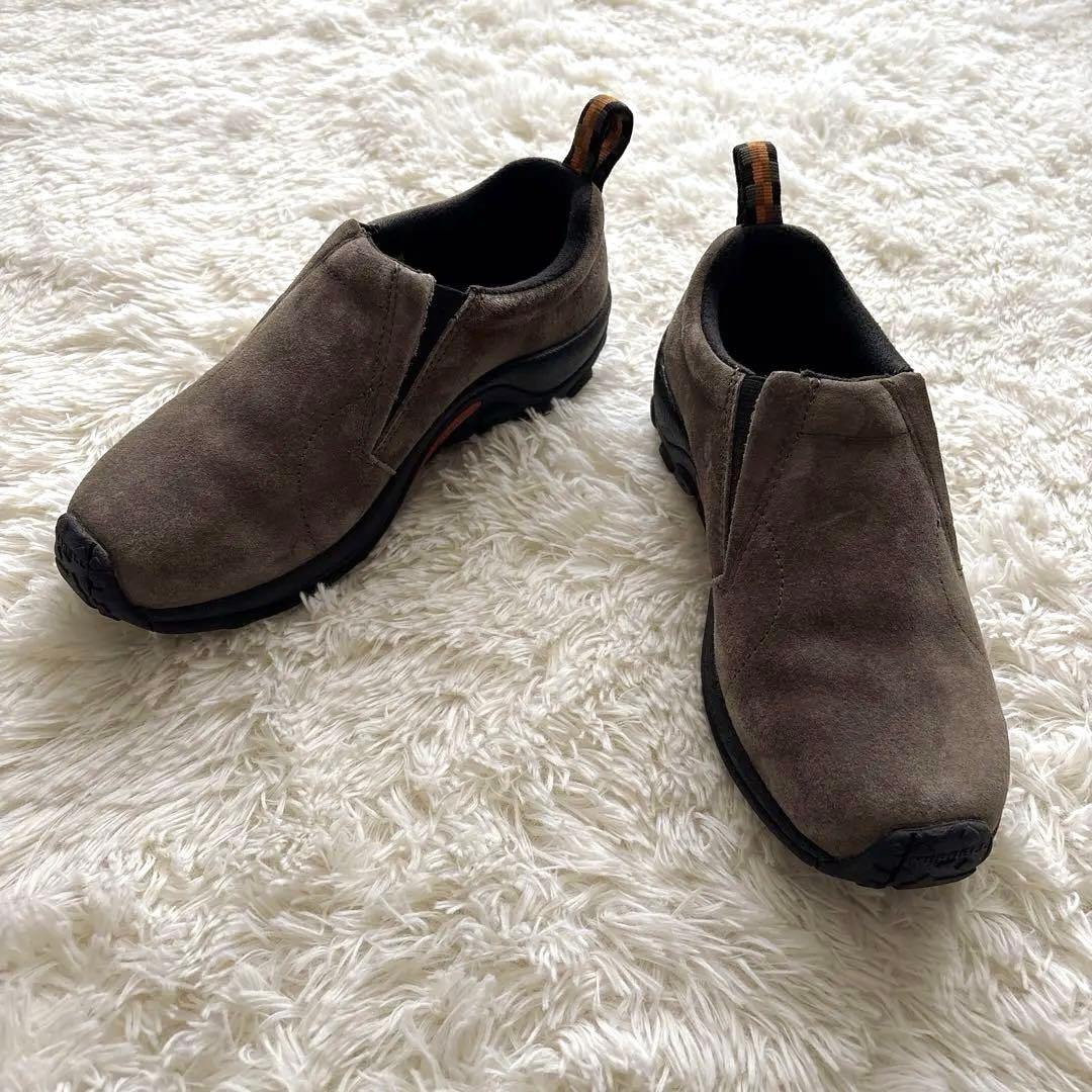 【未使用品級】メレル ジャングルモック スエードスニーカー 24cm ブラウン