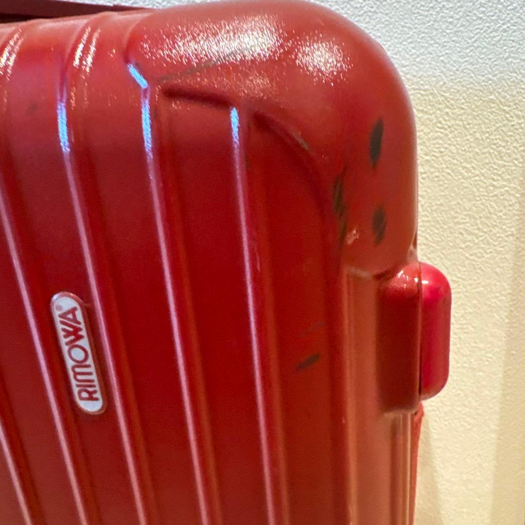 リモワ　RIMOWA スーツケース　赤　TSAなし　2輪　廃盤品