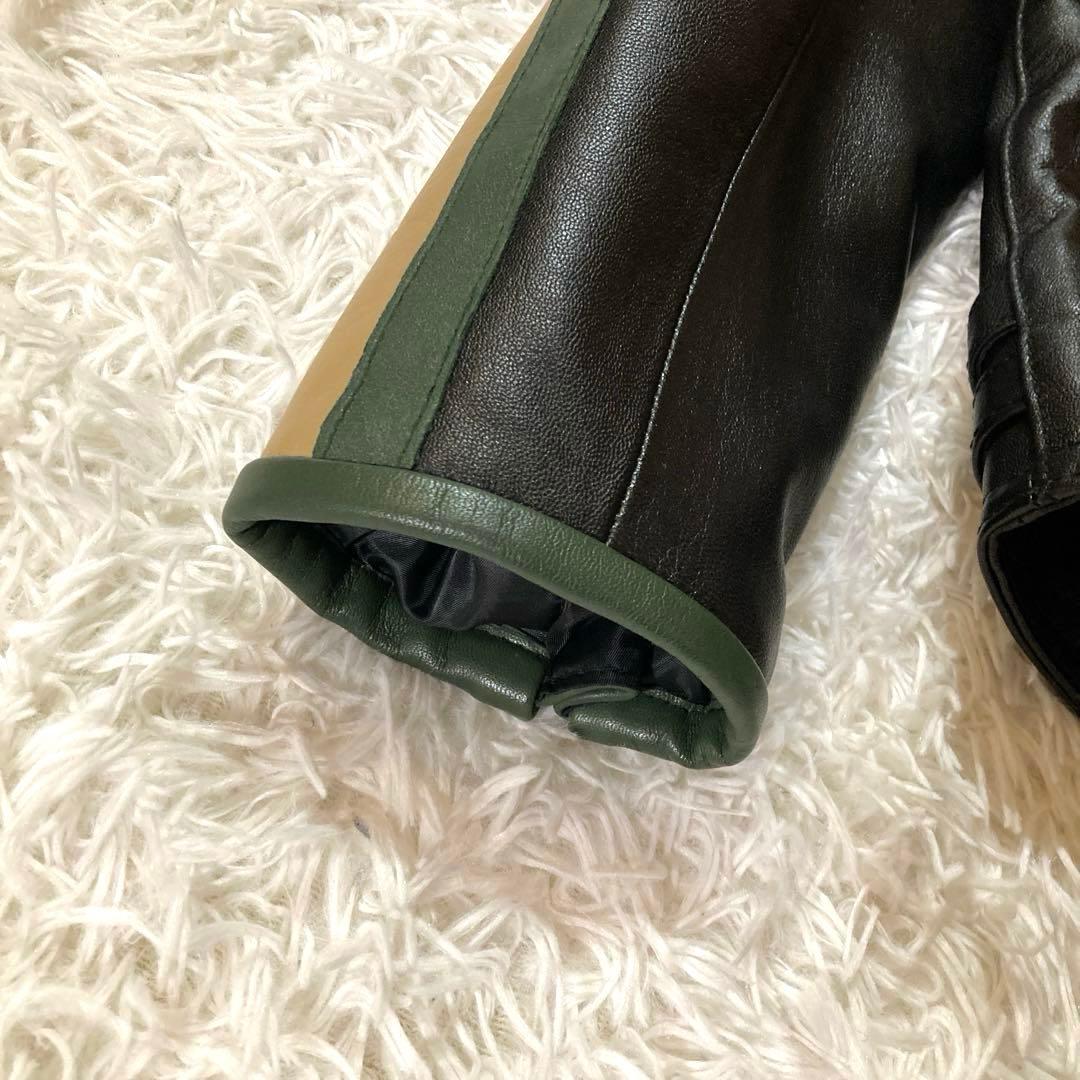 【極美品】DEGNER デグナー XL 黒 シングルライダース 山羊革　バイカー