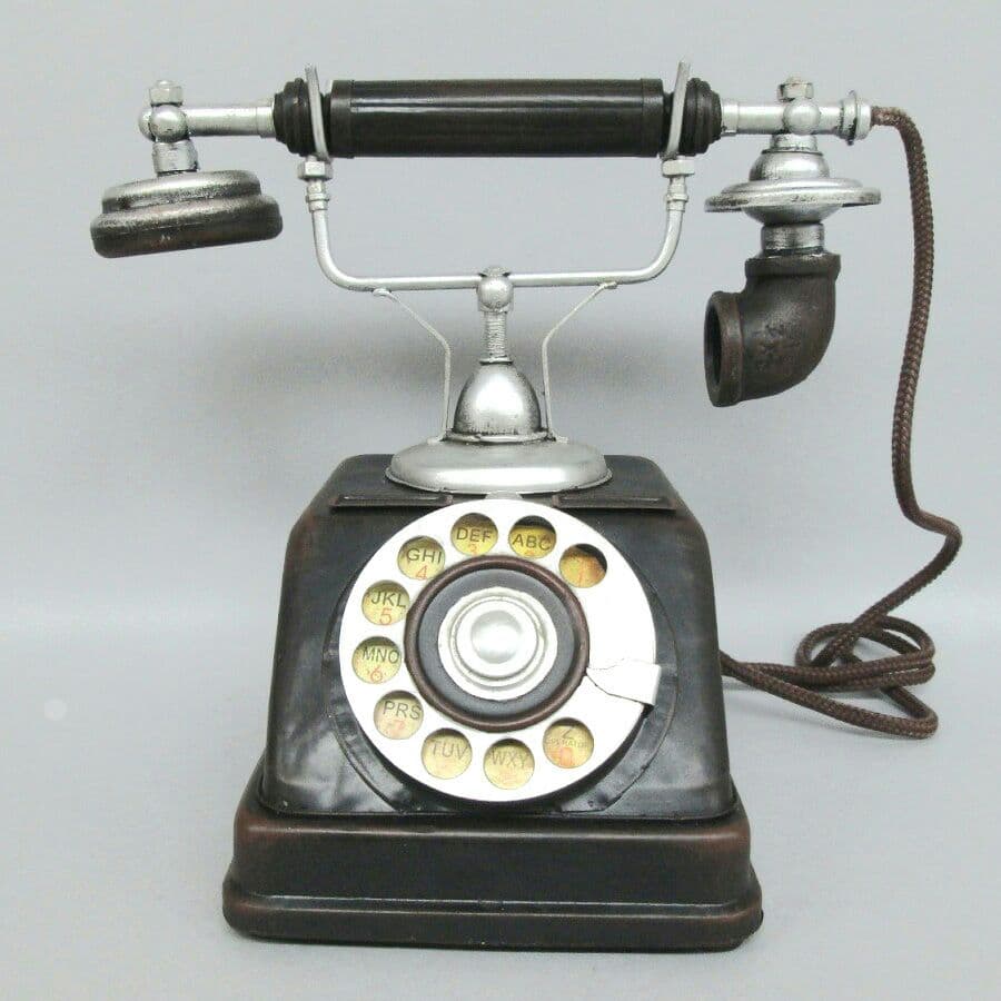 レトロ電話型・バンク(貯金箱)