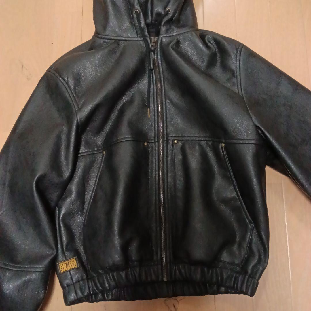 ZARA　レザーパーカー　М