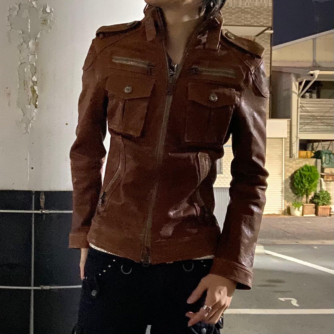高級 Buffalo Bobs real leather jacket CD63