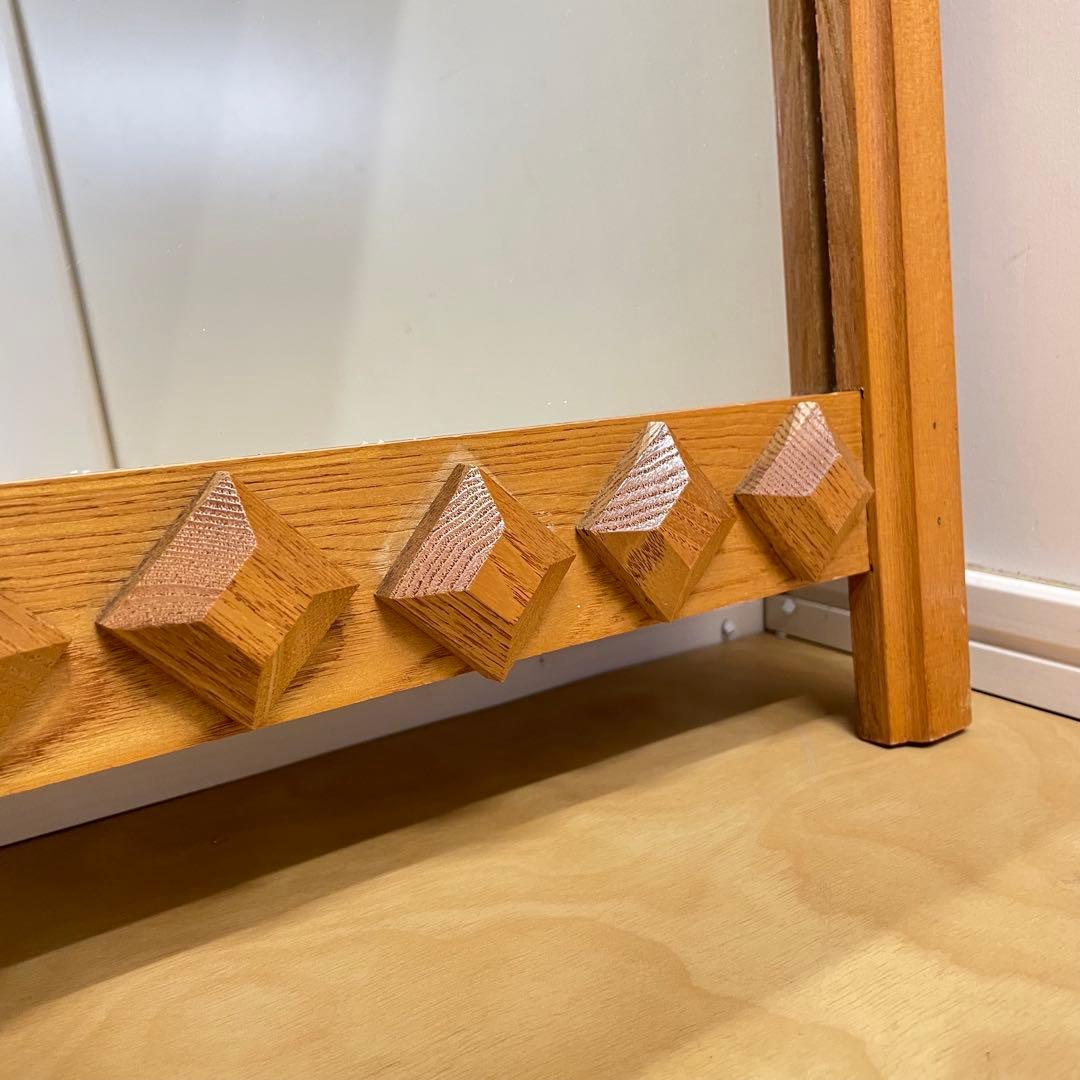 ビンテージ ウォールミラー 木枠ミラー 鏡 壁掛け アンティーク 北欧スタイル