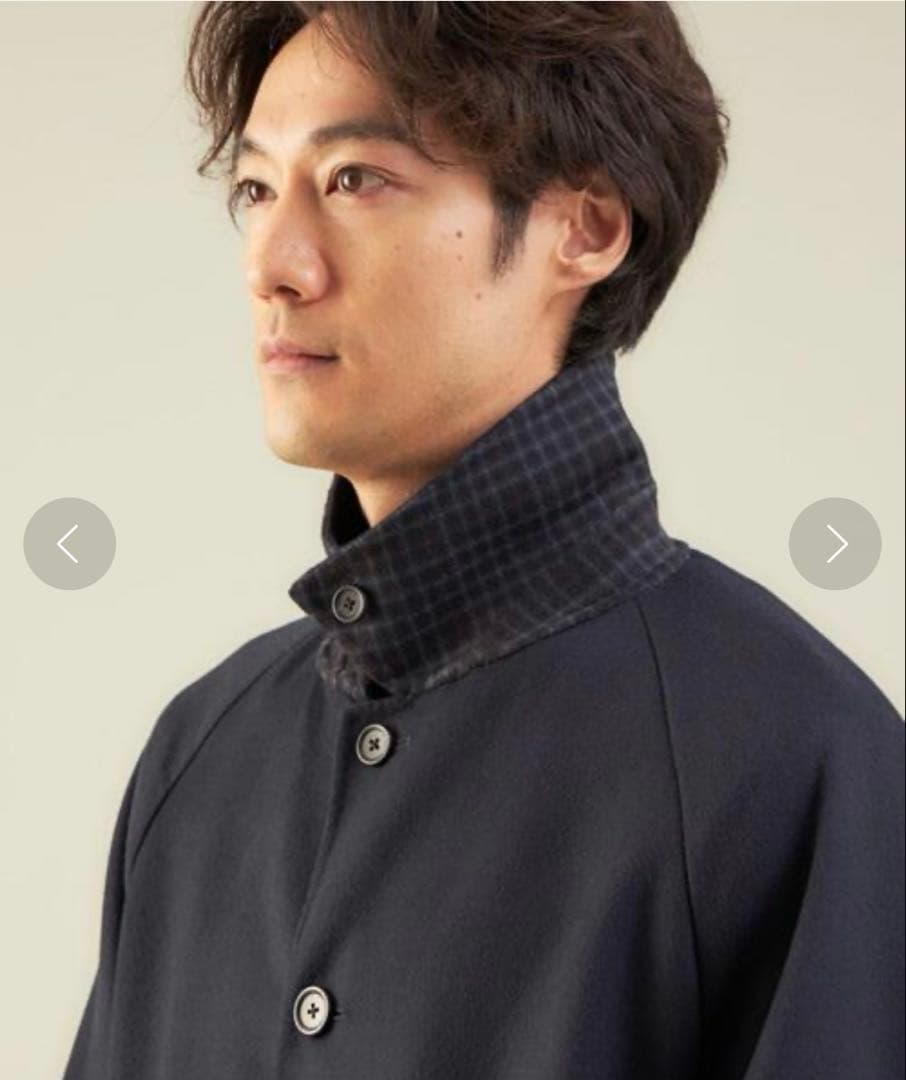 グリーンレーベルリラクシング　S140 Wビーバー リバー ステンカラーコート