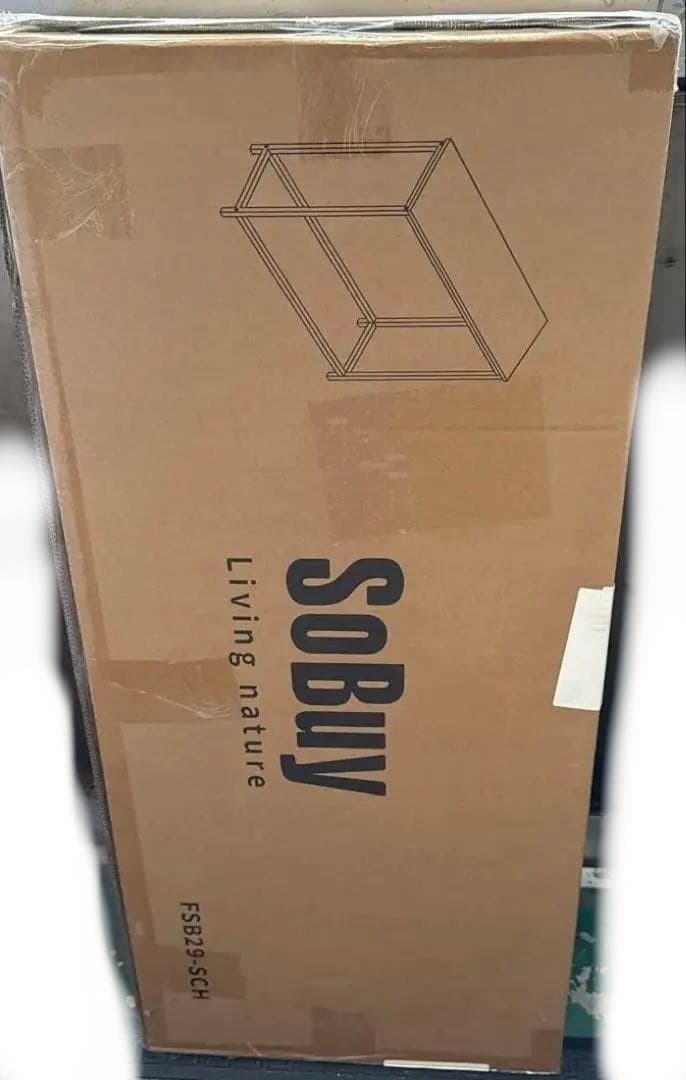 SoBuy コンソールテーブル テーブル 大理石調FSB29簡易組立