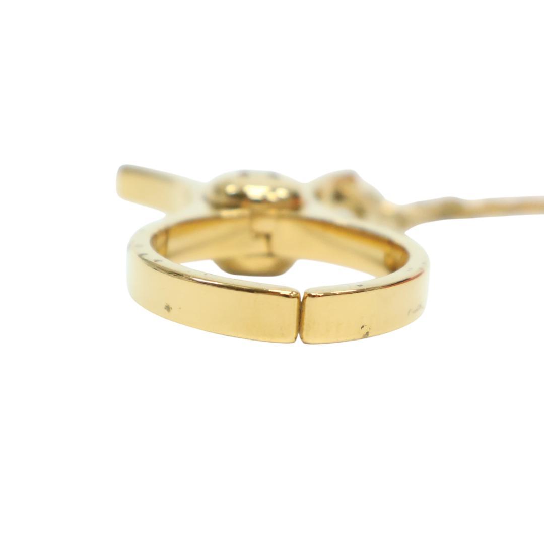 良品 HERMES エルメス グローブ ホルダー フィルー チャーム ゴールド