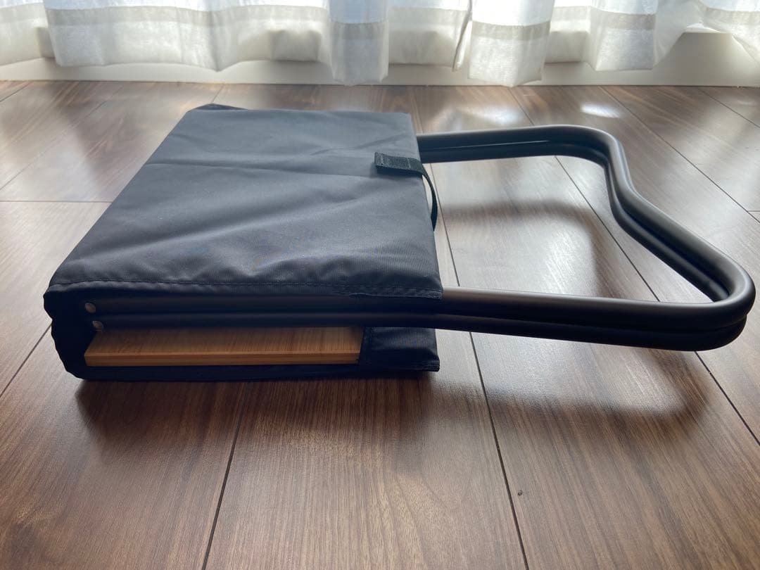 たけ peakローチェアショートアイボリーMyテーブル竹 ブラック