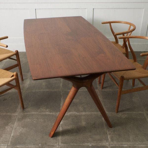 91498★起立木工 RADIUS ダイニングテーブル W1800 食卓