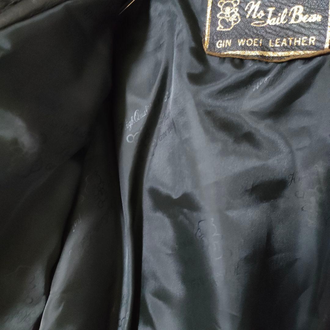 レザージャケット ボンバージャケット フライトジャケット 本革 スペイン製 L