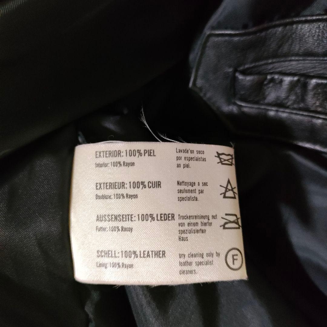 レザージャケット ボンバージャケット フライトジャケット 本革 スペイン製 L