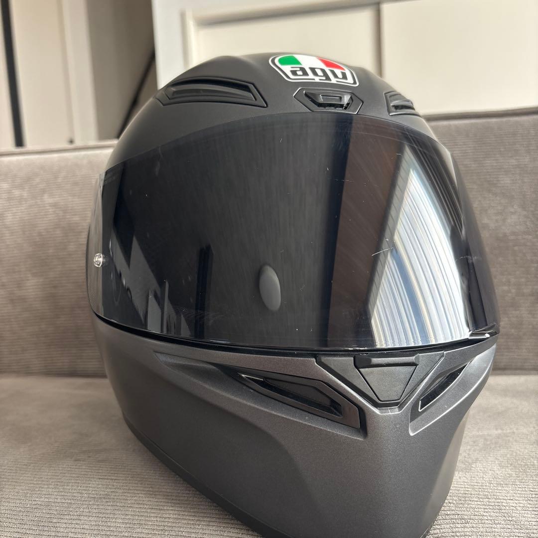 AGV フルフェイスヘルメット マットブラック　スモークシールド　バイク　再出品