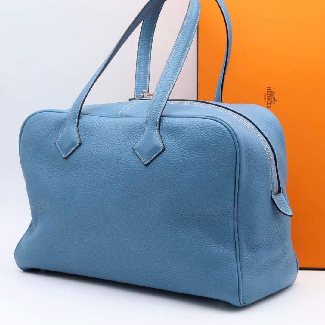 【極美品】HERMES ヴィクトリア2 フールトゥ　トリヨンクレマンス　ボストン