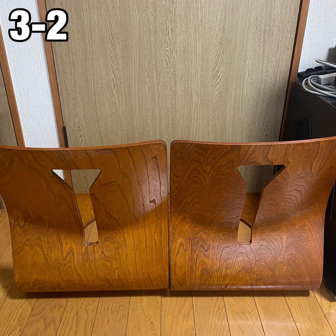 木製座椅子　板　6脚セット　曲げ木　おしゃれ　デザイン