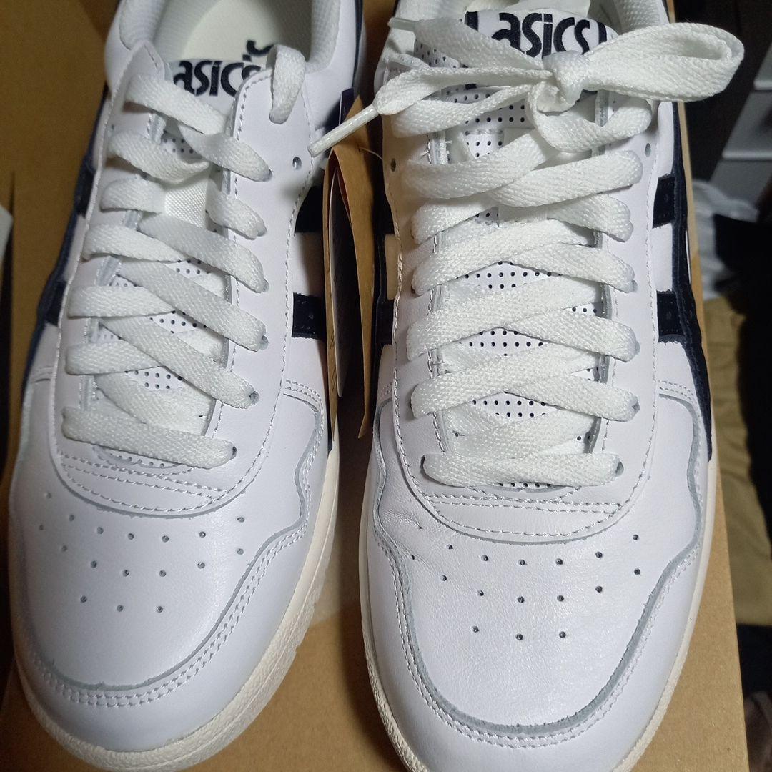27.5cm asics JAPAN S ホワイト ブラック atmos別注