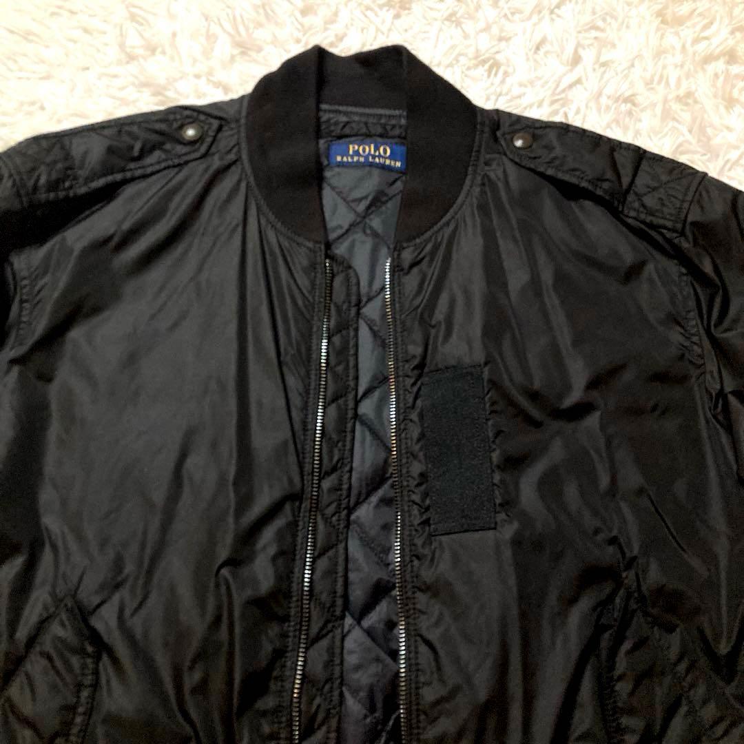 ポロ ラルフローレンMA-1 フライトジャケット　サイズL ブラック