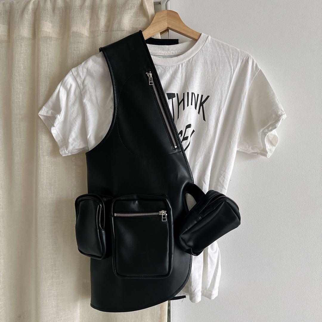 【最終値下げ】Litmus レザーベスト ハーネス レザージャケット