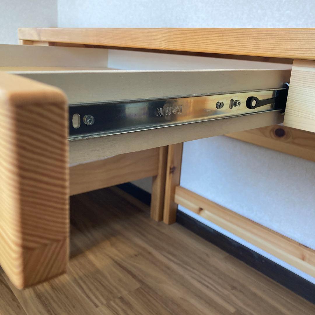 無印良品　パイン材デスク　机