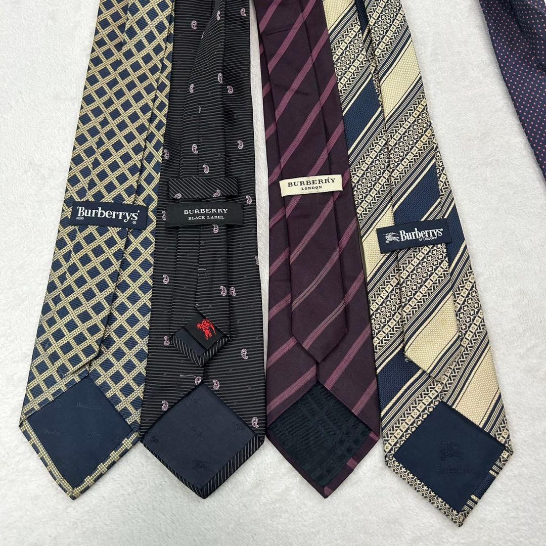 NM9 バーバリー BURBERRY 8本 セット まとめ売り ネクタイ メンズ