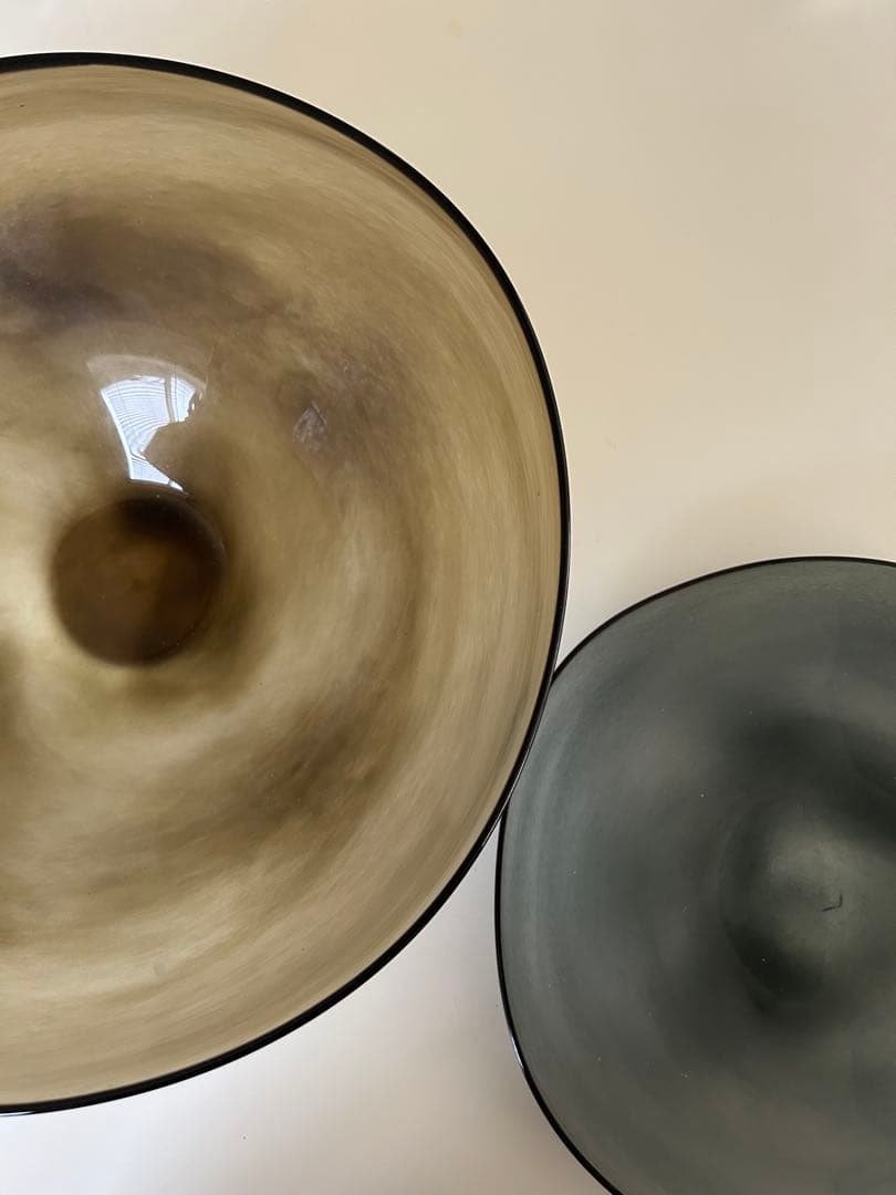 frescoフレスコ　ガラスのボウルとプレート