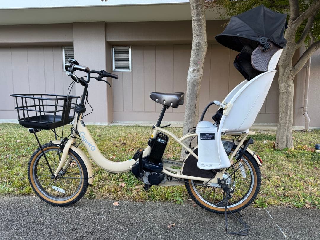 パナソニック 電動アシスト自転車 チャイルドシート付　ギュット・グルームR・DX