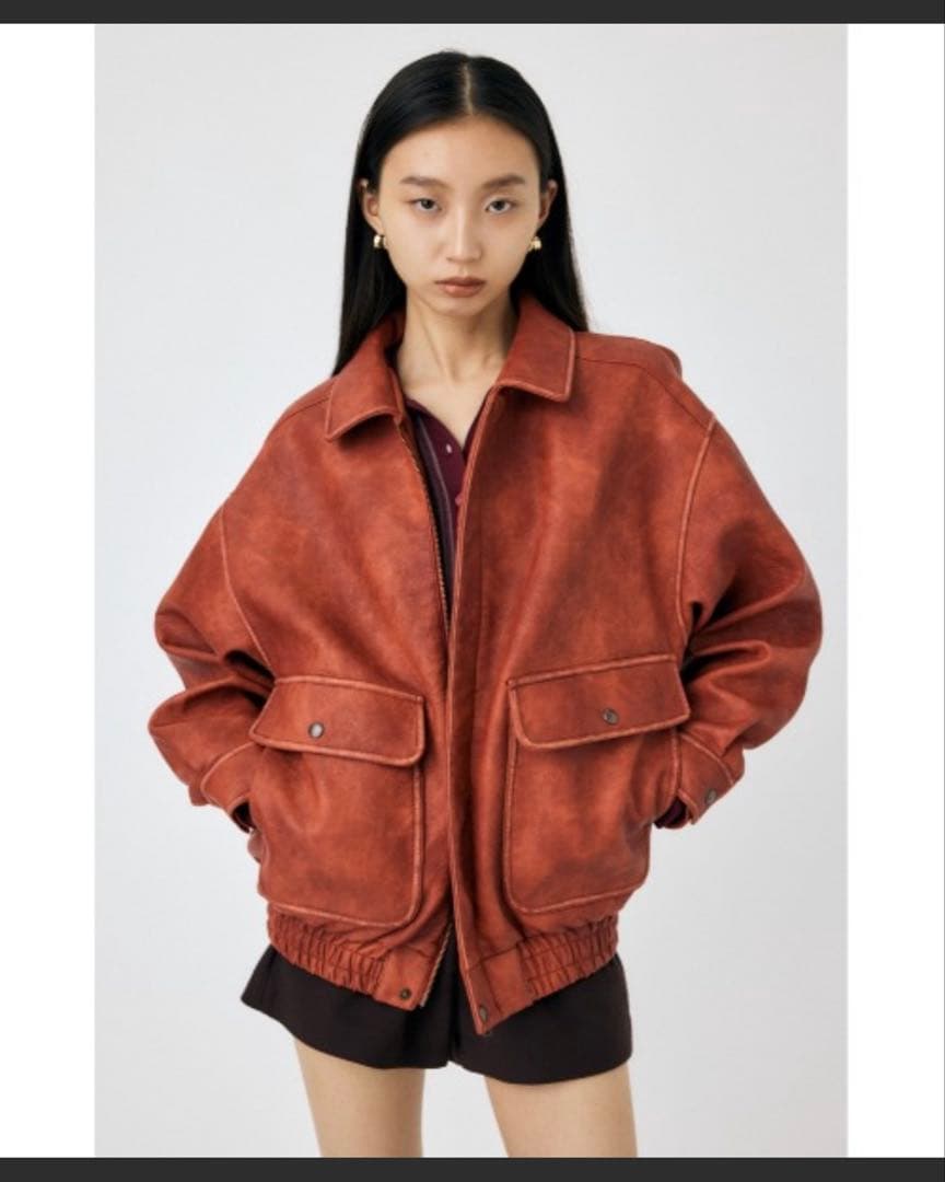 MOUSSY F/LEATHER A-2 FLIGHT ジャケット