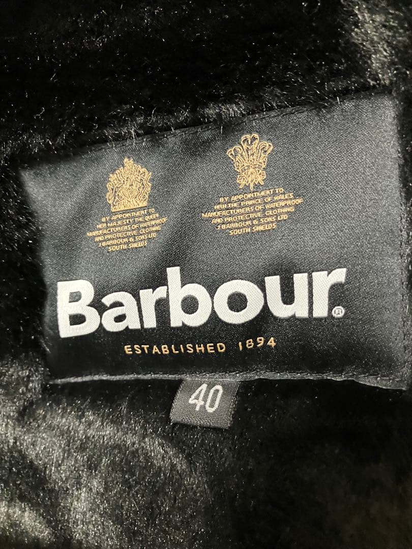アニ別注Barbour ゲームフェア　ブラック　36 ライナー付き