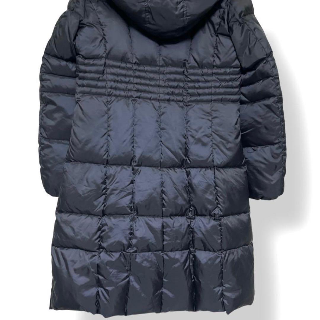 【美品】23区 洗える シレータフタ ダウン コート ラクーン ファー