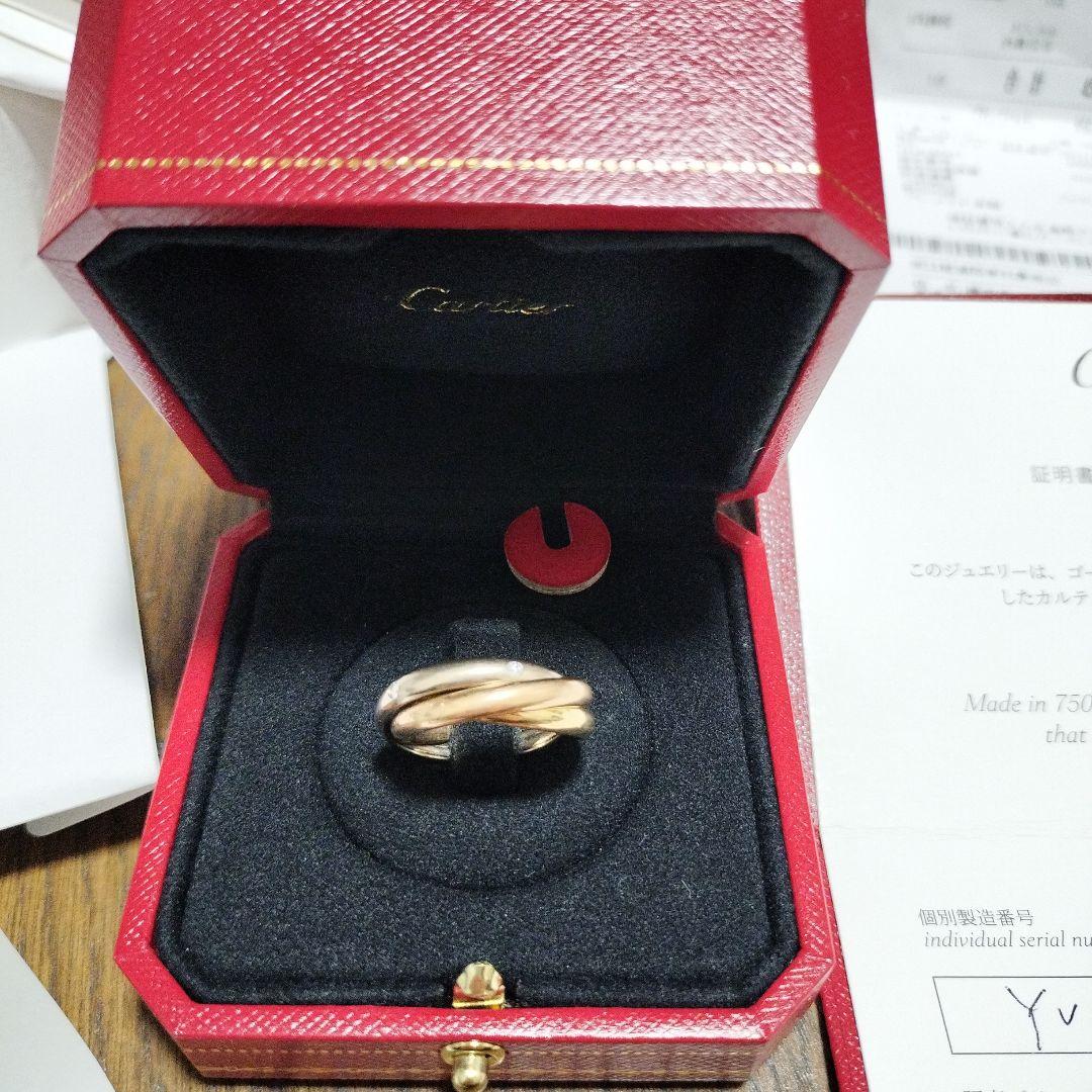 最終お値下げ♡16号全付属品付昨年、Cartier ダイヤトリニティリング 現行