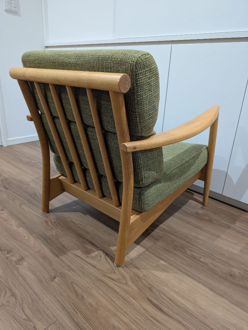 天然木オーク材 1Pソファ 天然木オーク材 北欧スタイル　オークライフ