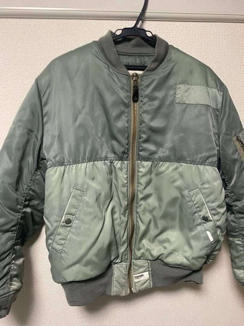 NEIGHBORHOOD smix MA-1 フライトジャケット グリーン