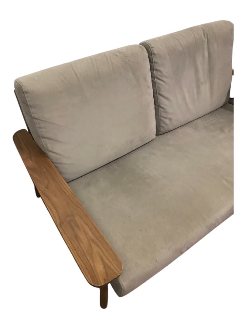 直接引取歓迎！karimoku WD43モデル 2人掛けソファ ビーチ材 北欧