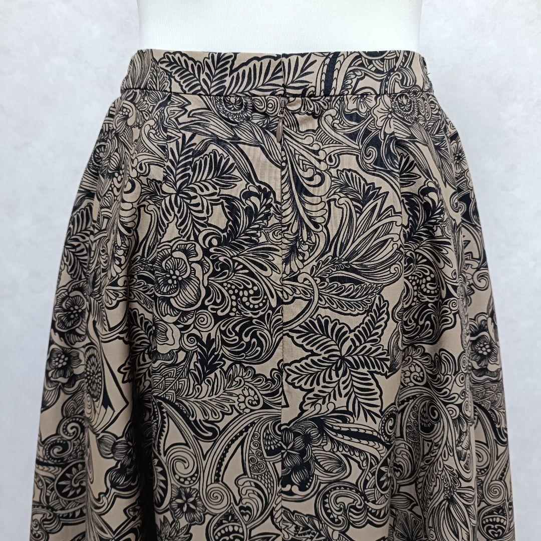スカート THOMAS MAGPIE zentangle print long skirt