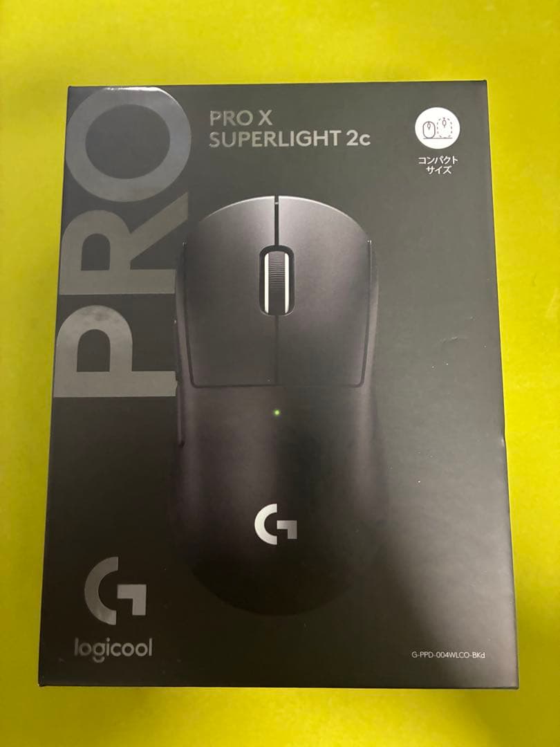 logicool PRO X SUPERLIGHT 2c ブラック 美品中古