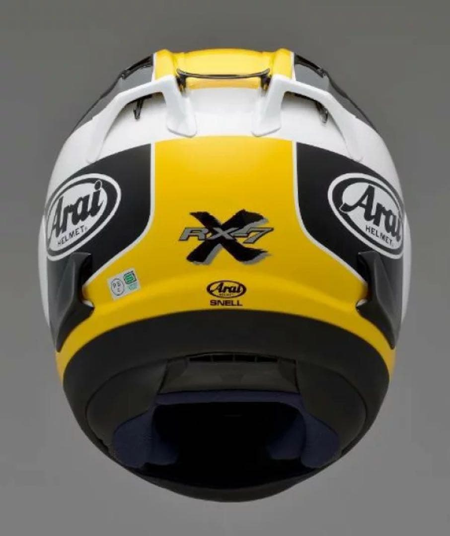 た*し様 アライRX-7X 直筆サイン入り タイラレプリカ イエローARAI 平
