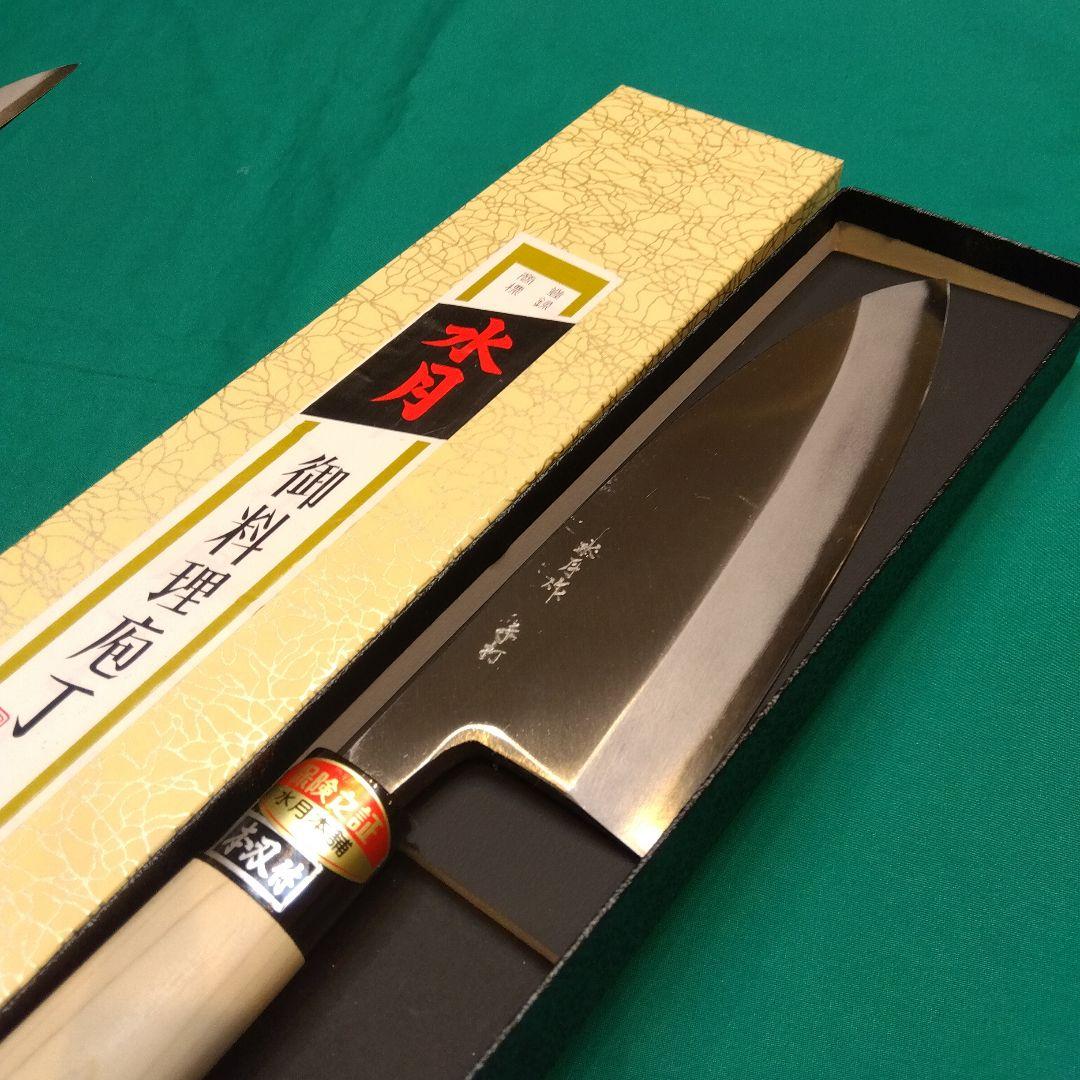 水月手打　出刃包丁　6寸　180ミリ