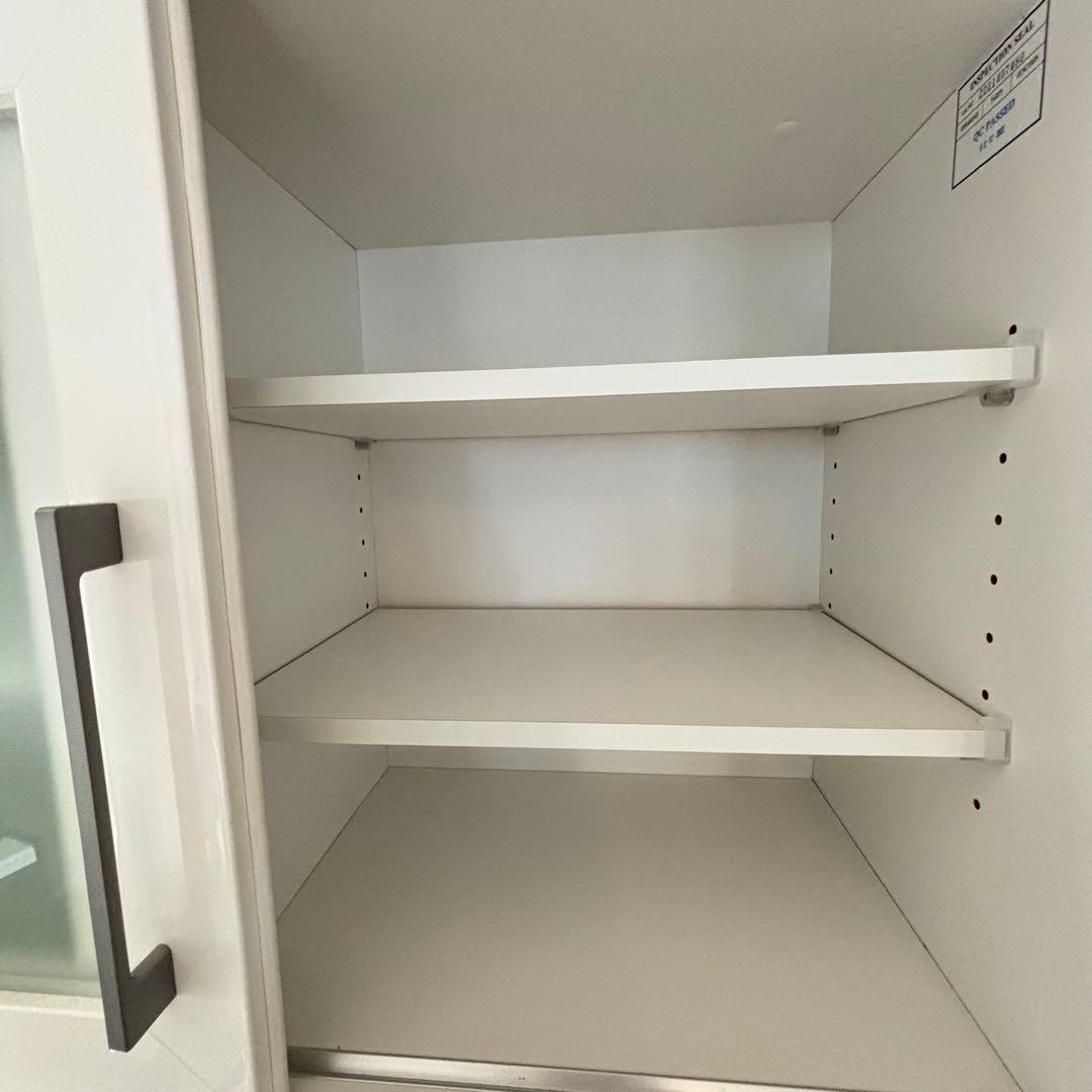 美品 たのめる便 ニトリ キッチンボード レジューム幅90 収納棚