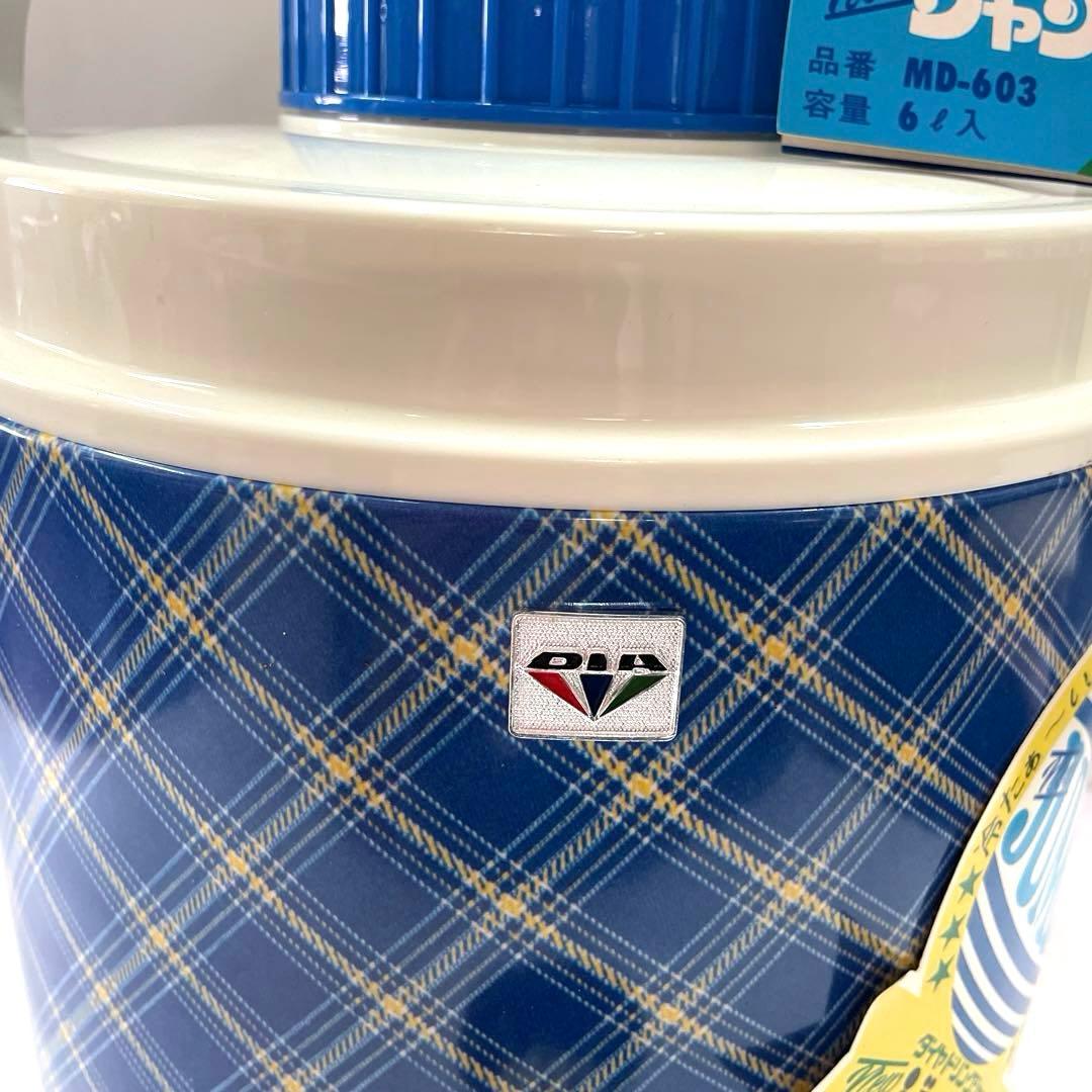 ドリンクジャー昭和レトロ6L未使用、日本製、ウォータージャグ、ポータブルクーラー