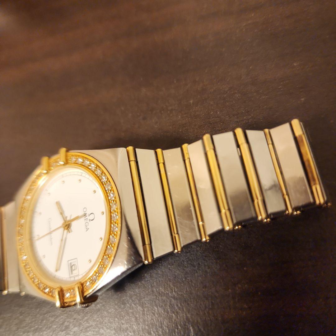 OMEGA　オメガ　コンステレーション　ダイヤ　クォーツ　メンズサイズ